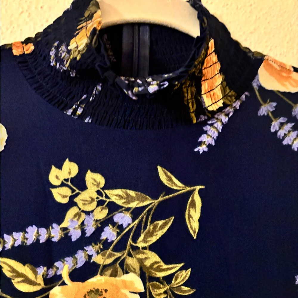 New Reformation Galena Blue Long Sleeve Midi Dress 2 - Picture 5 of 11